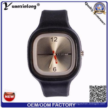 Yxl-999 Moda Genebra Unisex Relógio Silicone Quartz Relógio Relógios Relógios Mulheres Relógio